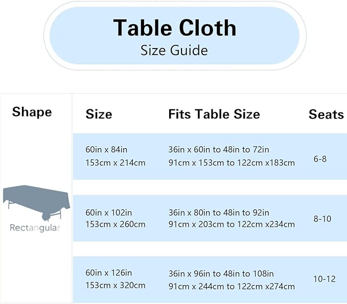 6 Pack White Table Cloth Rectangle Table 60 x 84 Inch Tablecloths - Image 2