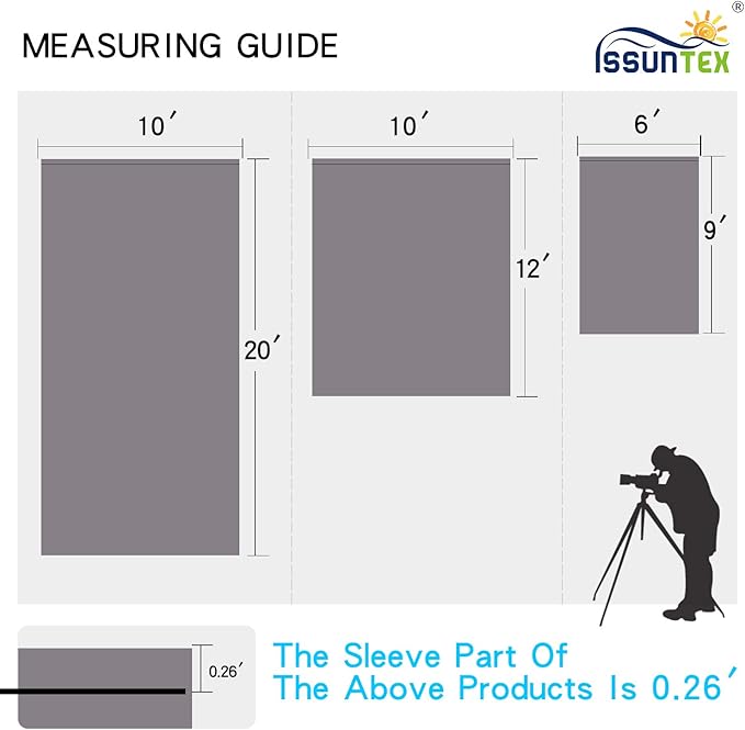 ISSUNTEX 10X12 ft Background Muslin Backdrop, Photo Studio, Collapsible High - Image 6