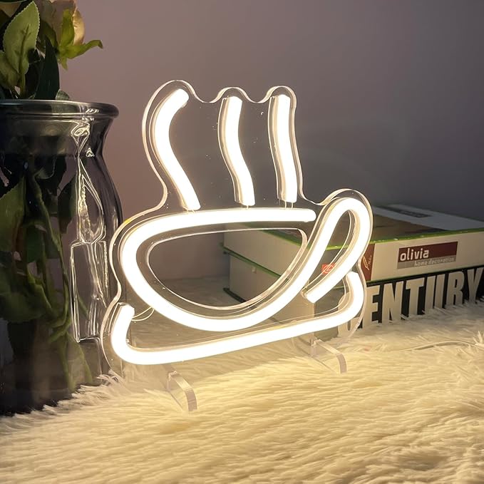 Coffee Table Number Neon Sign Desk Lamp Night Light Wedding Letter LED Neon - Image 2