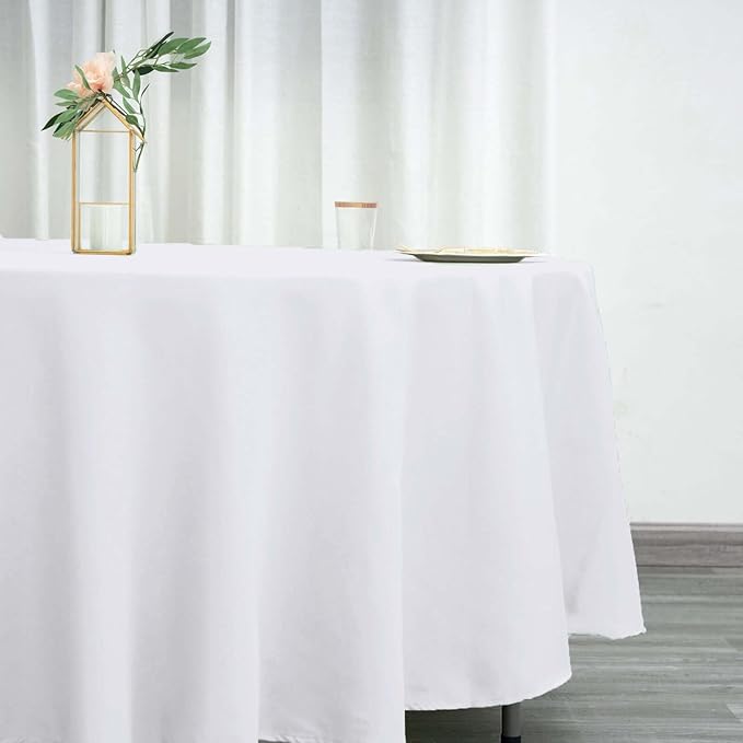 Efavormart Round Tablecloth, 108 Inch Stain & Wrinkle Resistant Washable Table - Image 2