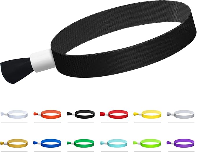 Green-Power America 100 Pcs Cloth Event Wristbands, Event Wristbands, Colored by Green-PowerAmerica