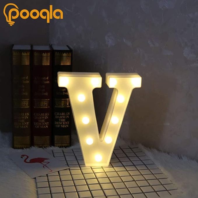 Pooqla LED Marquee Letter Lights Sign, Light Up Alphabet Letter - Image 4