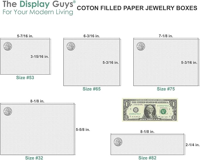 TheDisplayGuys - 25-Pack #53 Kraft Paper Cardboard Gift Boxes/Jewelry Cases w. - Image 7