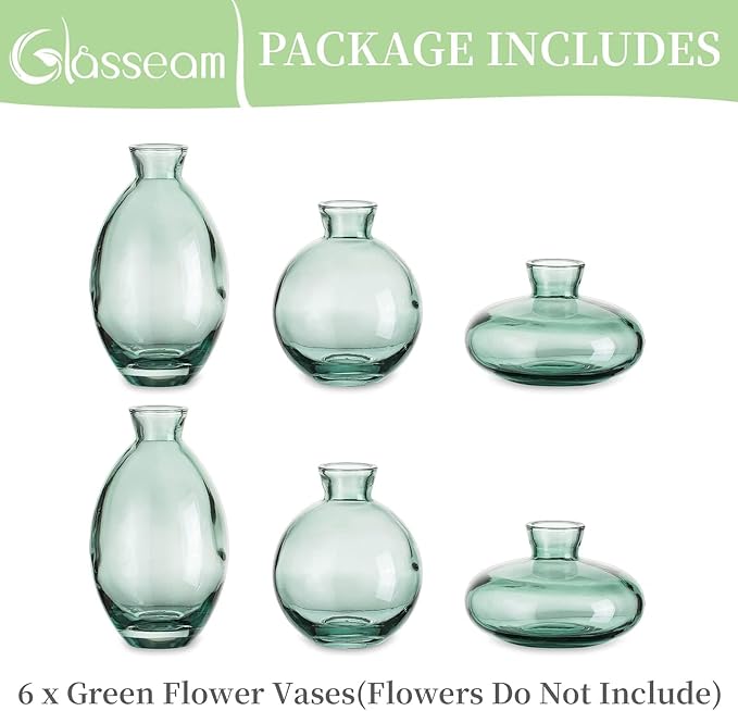 Small Glass Bud Vase for Centerpieces - Image 8