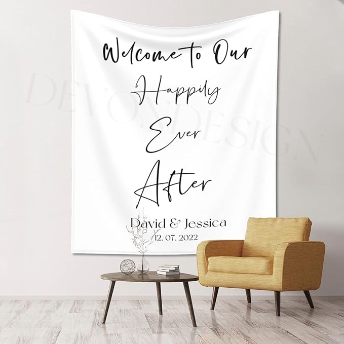 Welcome to Our Happily Ever After Backdrop - Image 5