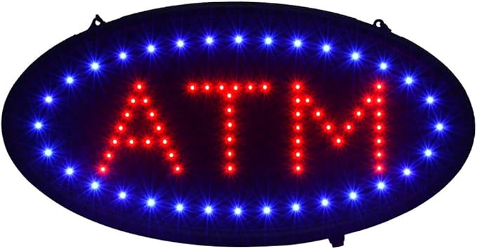 Boshen Led ATM Signs Decor for Bank Business Mart Shop Store Bar Cafe Now Open by Boshen