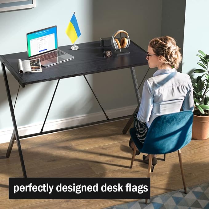 Ukraine Flag Ukrainian Flags, Small Mini Ukrainian Desk Flag, Used - Image 3