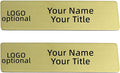2pcs Stainless Steel Gold Custom Name Tags by QIPAN