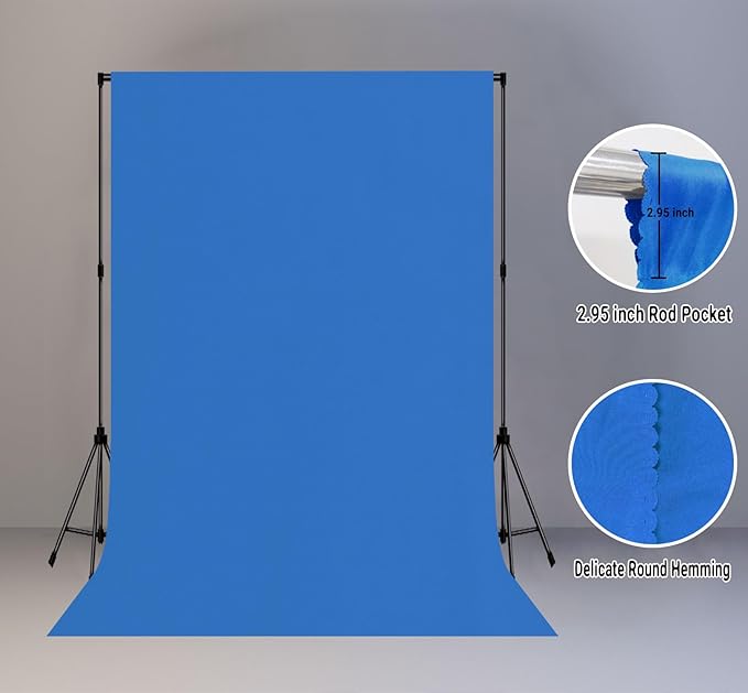6x9FT Royal Blue Screen Backdrop - Image 2