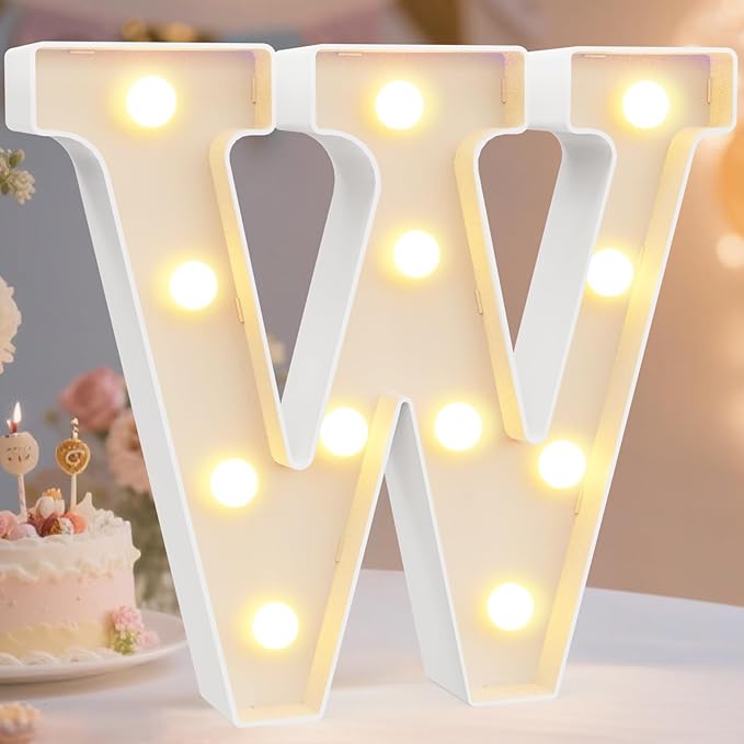 Pooqla LED Marquee Letter Lights Sign, Light Up Alphabet Letter by Pooqla