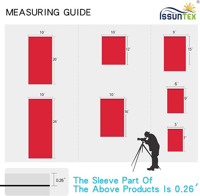 ISSUNTEX 5X7 ft Background Muslin Backdrop, Photo Studio, Collapsible High - Image 6