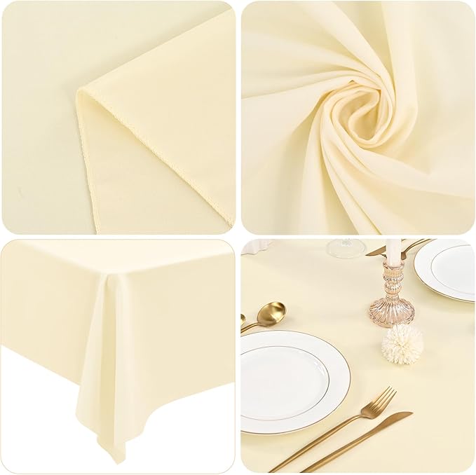 12 Pack 60 x 102 Inch Rectangle Tablecloth, Stain and Wrinkle Resistant - Image 5