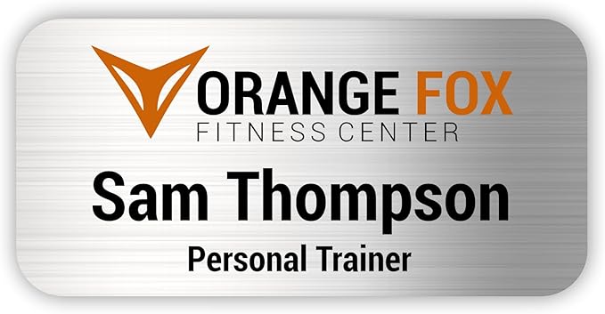 Custom Name Tag with Logo by Awards4U