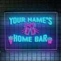 Personalized Home Bar Neon Sign LED Light Up Bar Wall Decor by LULMicaLedSign