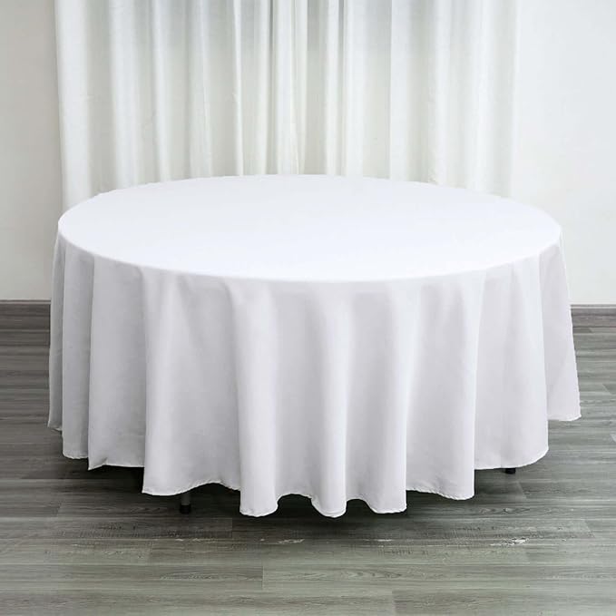 Efavormart Round Tablecloth, 108 Inch Stain & Wrinkle Resistant Washable Table by efavormart
