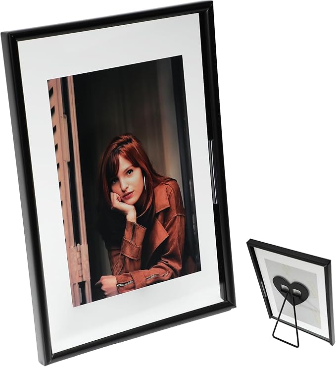 Black Floating Frame with Romantic Heart, by AhaGoOfficial