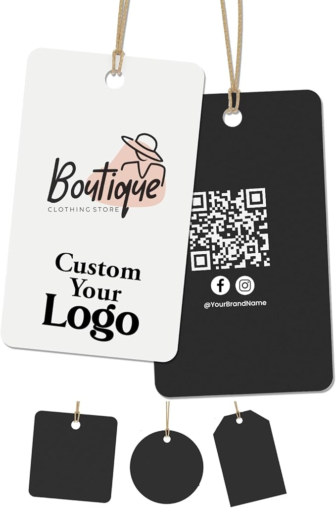 100 pcs Custom Hang Tags by TESFANS
