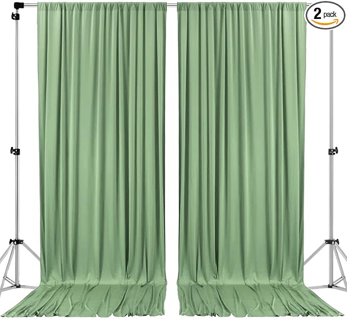 AK TRADING CO. 10 feet Wide x 12 feet Long IFR Polyester Backdrop Drapes by Fabrics%7CEventDecor%7CCrafts%7CUpholsteryFoam