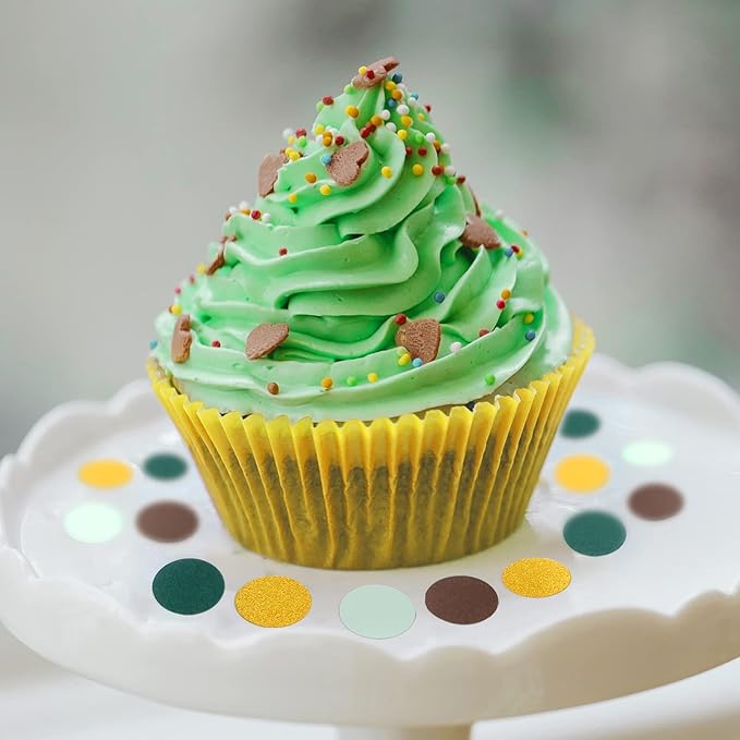 Sage-Green Gold Brown Party Decorations - Image 5