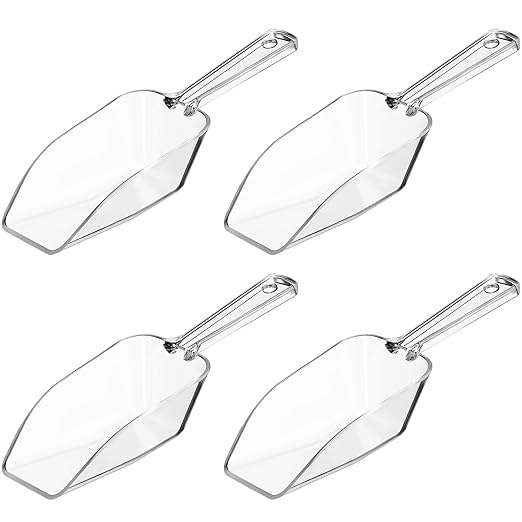 Hestya 4 Pcs Christmas Multi Purpose Clear Plastic Scoops by Hestya