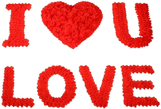 CODE FLORIST 1100 PCS Red Silk Rose Petals - Image 2