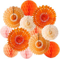 12pcs 6’’ 8’’ Honeycomb Balls Tissue Paper Fans Party Honeycomb Ball Fans Wall by Yangeey