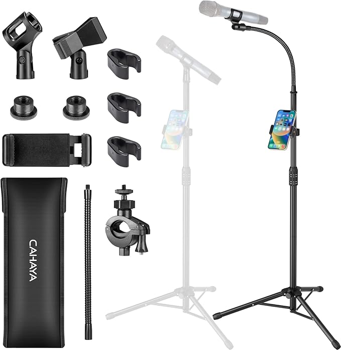 CAHAYA Dual-use Tripod Microphone Stand by CAHAYA