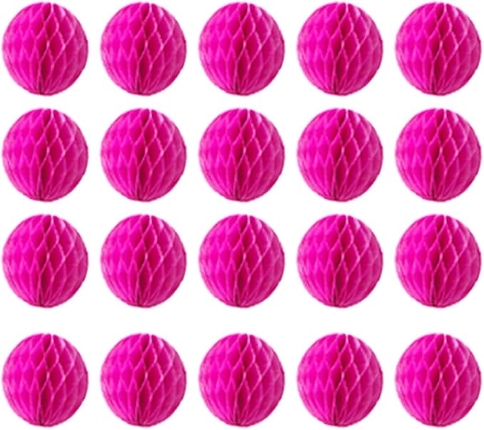 20pcs 3inch Honeycomb Flower Balls Party Honeycomb Balls Decoration Paper by ZGjoy