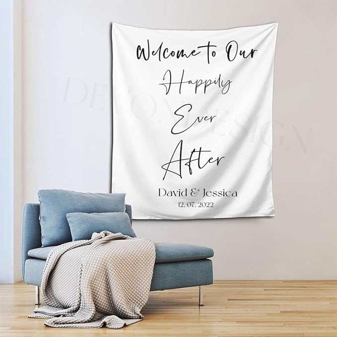 Welcome to Our Happily Ever After Backdrop - Image 7