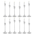 CHILL RECIPE Silver Taper Candle Stick Holders Tall Candle Holder, Vintage by Unknown