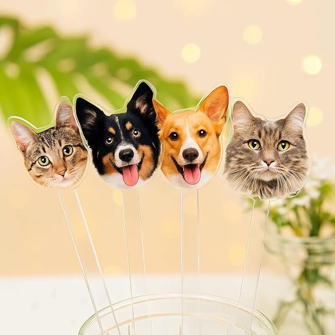 Personalized 50 Pcs Double-Sided Wedding Pet Stir Sticks, Custom Dog Cat Stir - Image 2