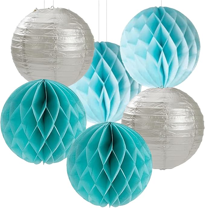 Purple-Blue Silver Frozen Christmas Party Decorations - Image 5