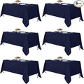 Fitable Navy Rectangle Tablecloths by Fitable