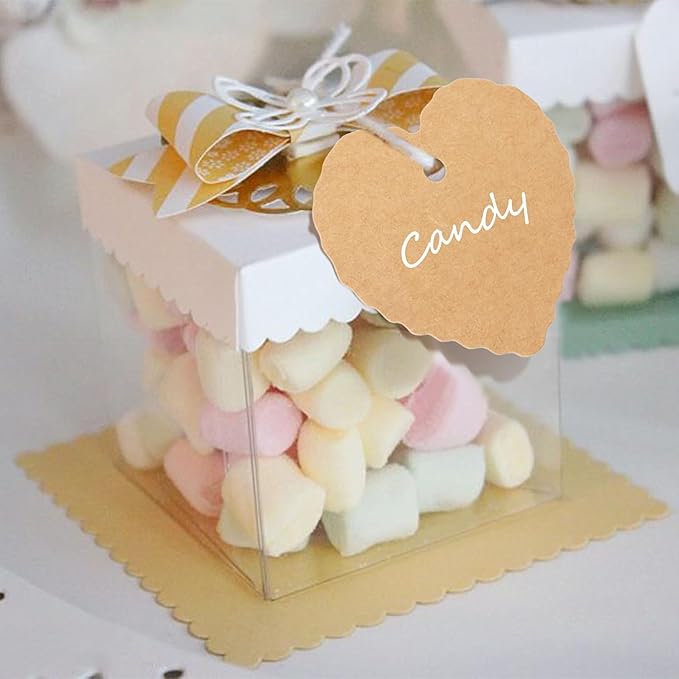 Custom Gift Tag, Personalized Favor Label, Kraft Wrapping Decoration, Wedding - Image 4