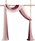 Floroom Wedding Arch Draping Fabric 3 Panels 20Ft Chiffon Fabric Drapes Arbor by Floroom