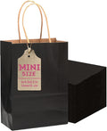 qiqee 50-Packs Black Paper Gift Bags by Qiqee