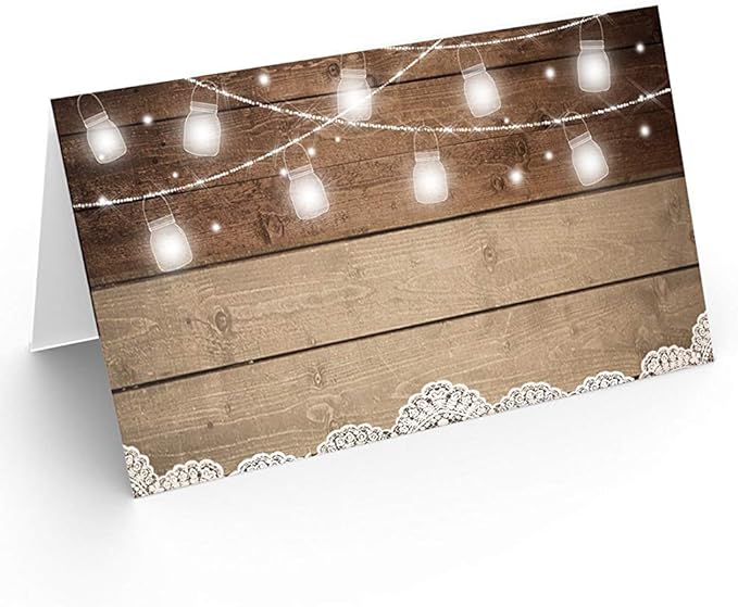 Printed Party Table Place Cards by PrintedParty