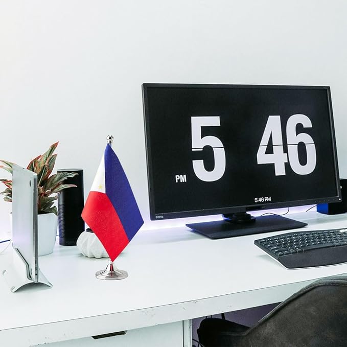 Philippines Flag Philippine Flags, Small Mini Philippine Desk Flag, Used - Image 5