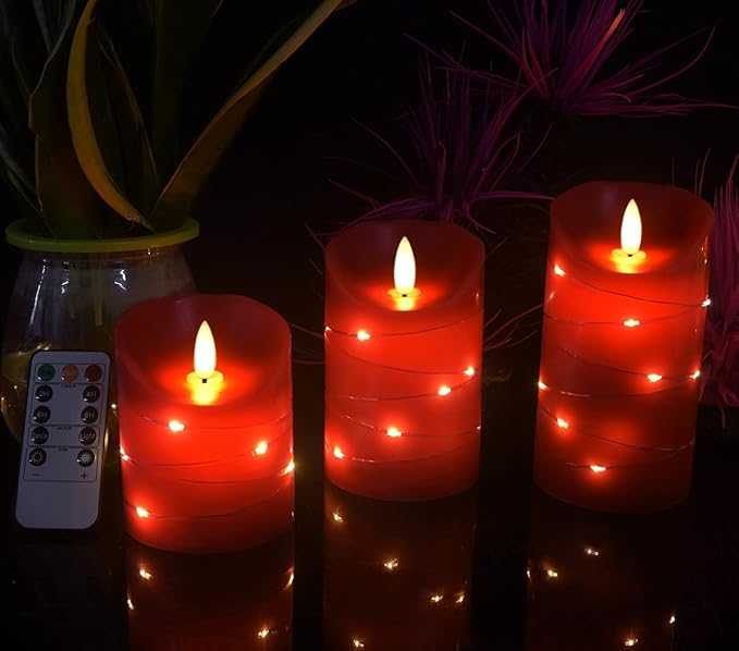 danip red LED flameless Candle - Image 2