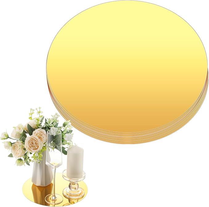 Thyle 6 Pcs 10 Inch Acrylic Round Mirrors by Thyle