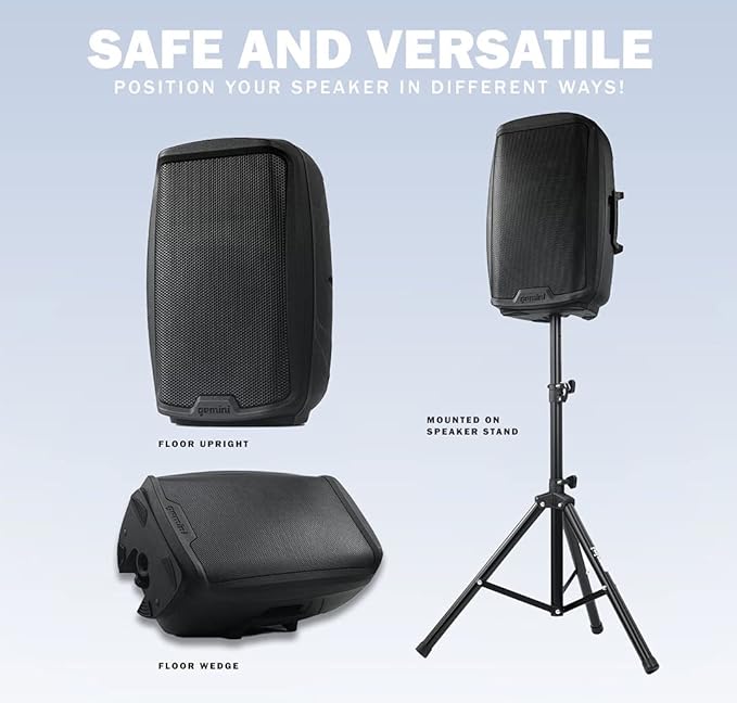 Gemini 8” 500W Bluetooth PA Speaker - Image 3