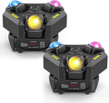 Three Head Rotation Moving Head Stage Lights 9 X 10W RGB LED DJ Lighting by XELLETYE