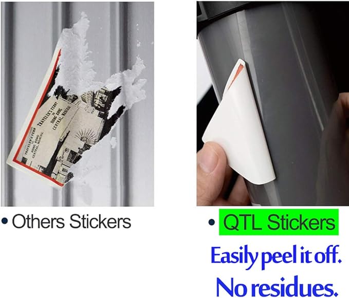 QTL Black and White Stickers for Adults Funny Stickers for Laptop Skateboard - Image 5