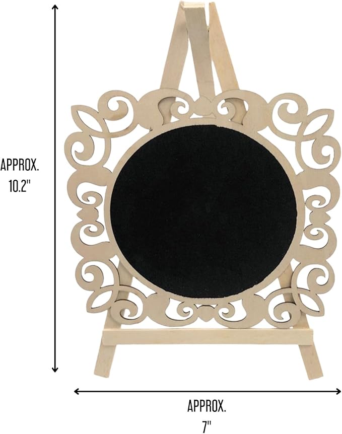 Round Chalkboard Signs Easel - Image 2