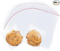 200 Pcs Clear Cellophane Bags 4 x 6 inches Cookie Bags, Self Sealing Cellophane by Unknown