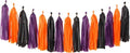 Black-Purple Orange Halloween Party-Decorations Tassel-Garland by Panduola
