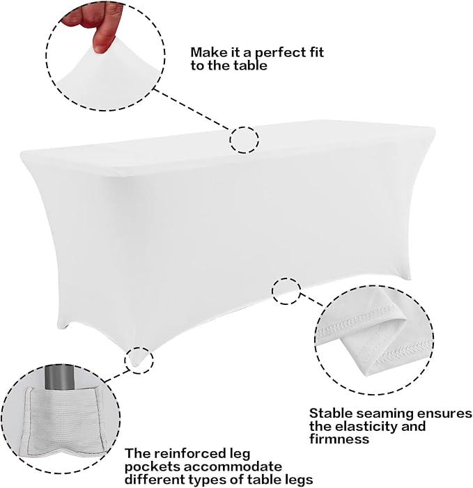 IVAPUPU 2 Pack 8FT Spring Table Cloth - Image 2