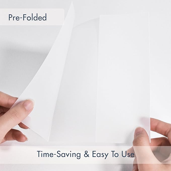 50 Pack Pre-Folded Vellum Jackets - Image 6