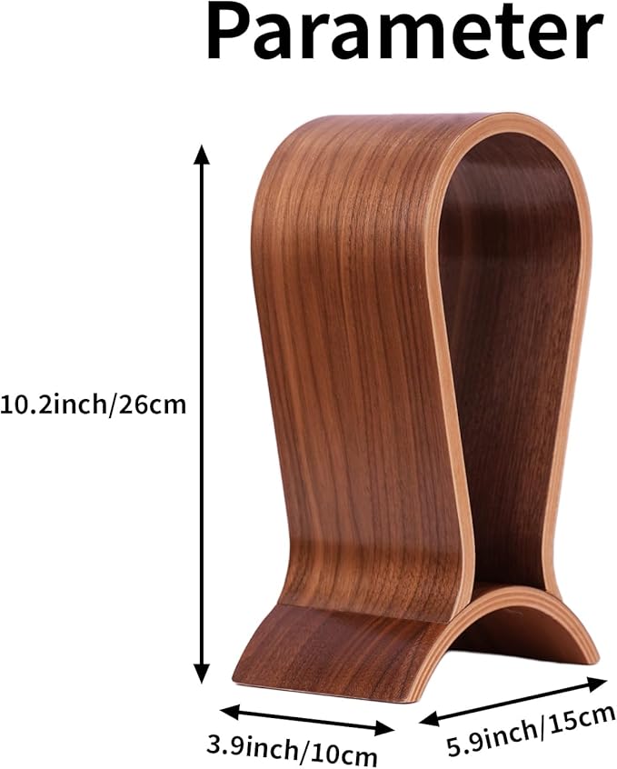 Wood Headphone Stand for Desk - Image 2