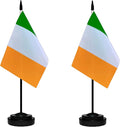 Ireland Irish Deluxe Desk Flag Set Small Mini Miniature Ireland Irish Table by tibijoy
